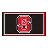3' x 5' North Carolina State University Black Rectangle Rug