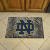 19" x 30" Notre Dame Rectangle Camo Scraper Mat - "ND" Logo