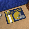 19" x 30" Notre Dame Uniform Navy Blue Rectangle Starter Mat