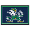 5' x 8' Notre Dame Fighting Irish Logo Rectangle Rug