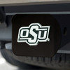 Oklahoma State University Hitch Cover - Chrome on Black