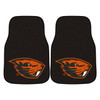 Oregon State University Black Carpet Car Mat, Set of 2