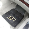 Purdue University Heavy Duty Vinyl Front Black Car Mat, Set of 2