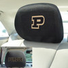 Purdue University Car Headrest Cover, Set of 2