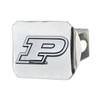 Purdue University Hitch Cover - Chrome on Chrome