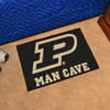 19" x 30" Purdue University Man Cave Starter Black Rectangle Mat