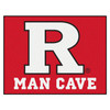 33.75" x 42.5" Rutgers University Man Cave All-Star Red Rectangle Mat