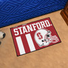 19" x 30" Stanford University Football Helmet Red Rectangle Starter Mat