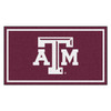 3' x 5' Texas A&M University Maroon Rectangle Rug