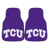 Texas Christian University Purple Carpet Car Mat, Set of 2