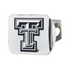 Texas Tech University Hitch Cover - Chrome on Chrome