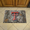 19" x 30" Texas Tech University Rectangle Camo Scraper Mat - "TT" Logo