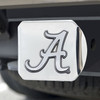 University of Alabama Hitch Cover - Chrome on Chrome