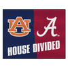 33.75" x 42.5" Alabama / Auburn House Divided Rectangle Mat