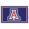 4' x 6' University of Arizona Blue Rectangle Rug