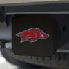 University of Arkansas Hitch Cover - Color on Black
