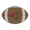 20.5" x 32.5" University of Arkansas Southern Style Football Shape Mat