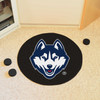 27" University of Connecticut Puck Round Mat - "Husky" Logo