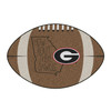 20.5" x 32.5" University of Georgia Southern Style Football Shape Mat