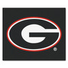 59.5" x 71" University of Georgia Red G Logo Black Tailgater Mat