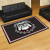 5' x 8' University of Georgia Black Rectangle Rug