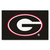 59.5" x 94.5" University of Georgia Red G Logo Black Rectangle Ulti Mat