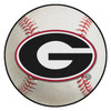 27" University of Georgia Red G Logo Baseball Style Round Mat