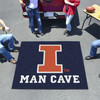 59.5" x 71" University of Illinois Man Cave Tailgater Blue Rectangle Mat