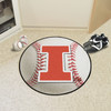 27" University of Illinois Baseball Style Round Mat
