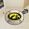 27" University of Iowa Baseball Style Round Mat