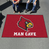 59.5" x 94.5" University of Louisville Man Cave Red Rectangle Ulti Mat