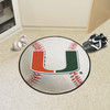 27" University of Miami Hurricanes Baseball Style Round Mat