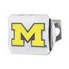 University of Michigan Color Hitch Cover - Chrome