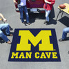 59.5" x 71" University of Michigan Man Cave Tailgater Blue Rectangle Mat