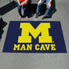 59.5" x 94.5" University of Michigan Man Cave Blue Rectangle Ulti Mat