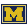 8' x 10' University of Michigan Blue Rectangle Rug