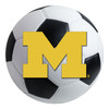 27" University of Michigan Soccer Ball Round Mat