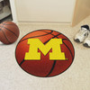 27" University of Michigan Basketball Style Round Mat