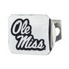 University of Mississippi (Ole Miss) Hitch Cover - Chrome on Chrome