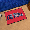 19" x 30" University of Mississippi (Ole Miss) Red Rectangle Starter Mat