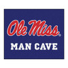 59.5" x 71" University of Mississippi (Ole Miss) Blue Man Cave Tailgater Rectangle Mat
