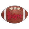 20.5" x 32.5" University of Nebraska Huskers Logo Football Shape Mat