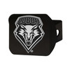 University of New Mexico Hitch Cover - Chrome on Black