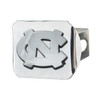 University of North Carolina Hitch Cover - Chrome on Chrome