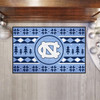 19" x 30" University of North Carolina Holiday Sweater Blue Rectangle Starter Mat