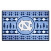 19" x 30" University of North Carolina Holiday Sweater Blue Rectangle Starter Mat