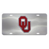 University of Oklahoma Diecast Stainless Steel License Plate