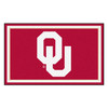4' x 6' University of Oklahoma OU Logo Red Rectangle Rug