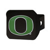 University of Oregon Hitch Cover - Color on Black
