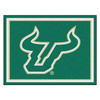 8' x 10' University of South Florida Green Rectangle Rug